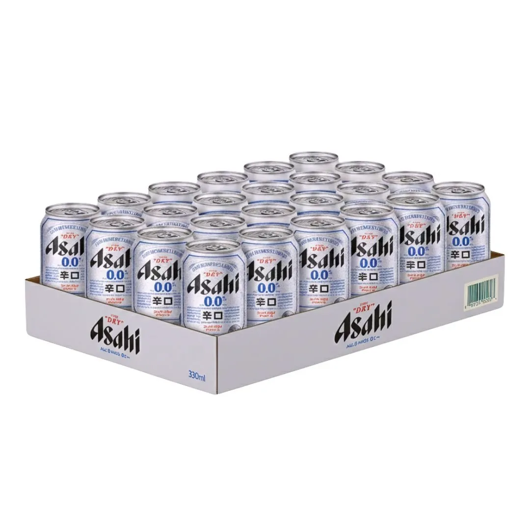 Caisse de 24 canettes d'Asahi Super Dry 0.0